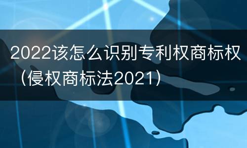 2022该怎么识别专利权商标权（侵权商标法2021）