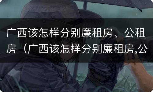 广西该怎样分别廉租房、公租房（广西该怎样分别廉租房,公租房和住宅）