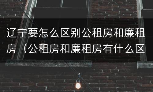 辽宁要怎么区别公租房和廉租房（公租房和廉租房有什么区别,哪个更好点）