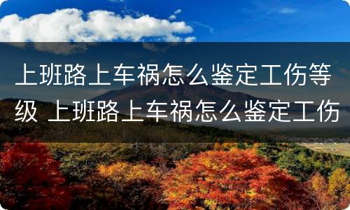 上班路上车祸怎么鉴定工伤等级 上班路上车祸怎么鉴定工伤等级呢