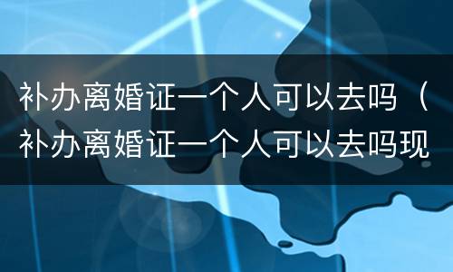 补办离婚证一个人可以去吗（补办离婚证一个人可以去吗现在）