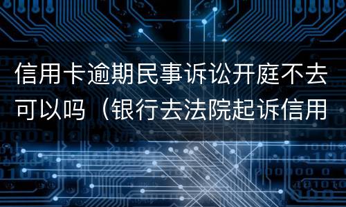 信用卡逾期民事诉讼开庭不去可以吗（银行去法院起诉信用卡逾期怎么办）