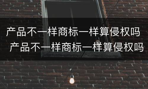 产品不一样商标一样算侵权吗 产品不一样商标一样算侵权吗怎么赔偿