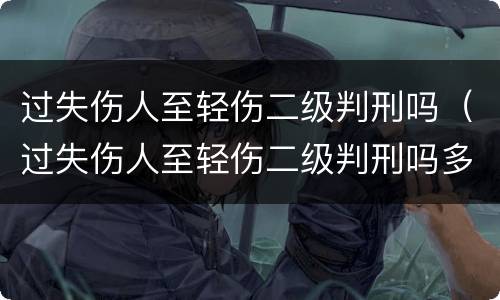 过失伤人至轻伤二级判刑吗（过失伤人至轻伤二级判刑吗多少年）