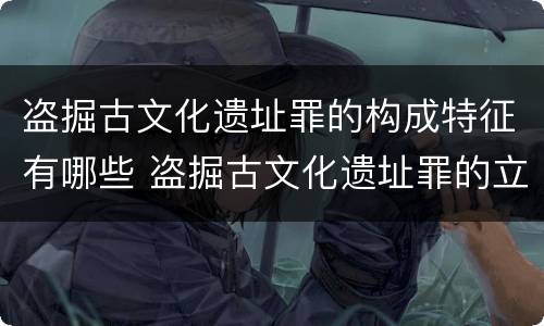 盗掘古文化遗址罪的构成特征有哪些 盗掘古文化遗址罪的立法本意