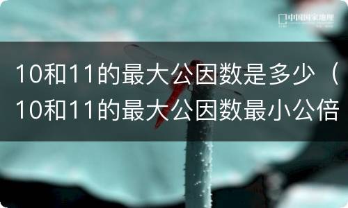 10和11的最大公因数是多少（10和11的最大公因数最小公倍数）