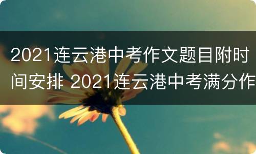 2021连云港中考作文题目附时间安排 2021连云港中考满分作文