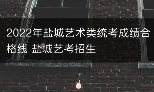 2022年盐城艺术类统考成绩合格线 盐城艺考招生