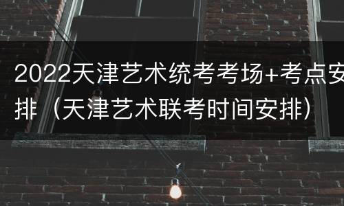 2022天津艺术统考考场+考点安排（天津艺术联考时间安排）