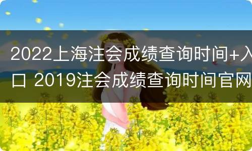 2022上海注会成绩查询时间+入口 2019注会成绩查询时间官网