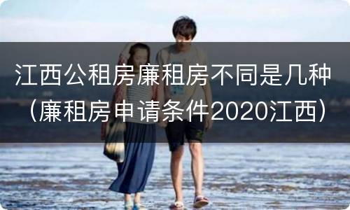 江西公租房廉租房不同是几种（廉租房申请条件2020江西）