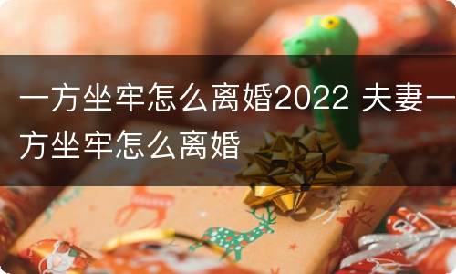 一方坐牢怎么离婚2022 夫妻一方坐牢怎么离婚